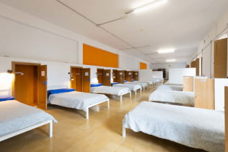 Camas del Albergue Seminario Menor